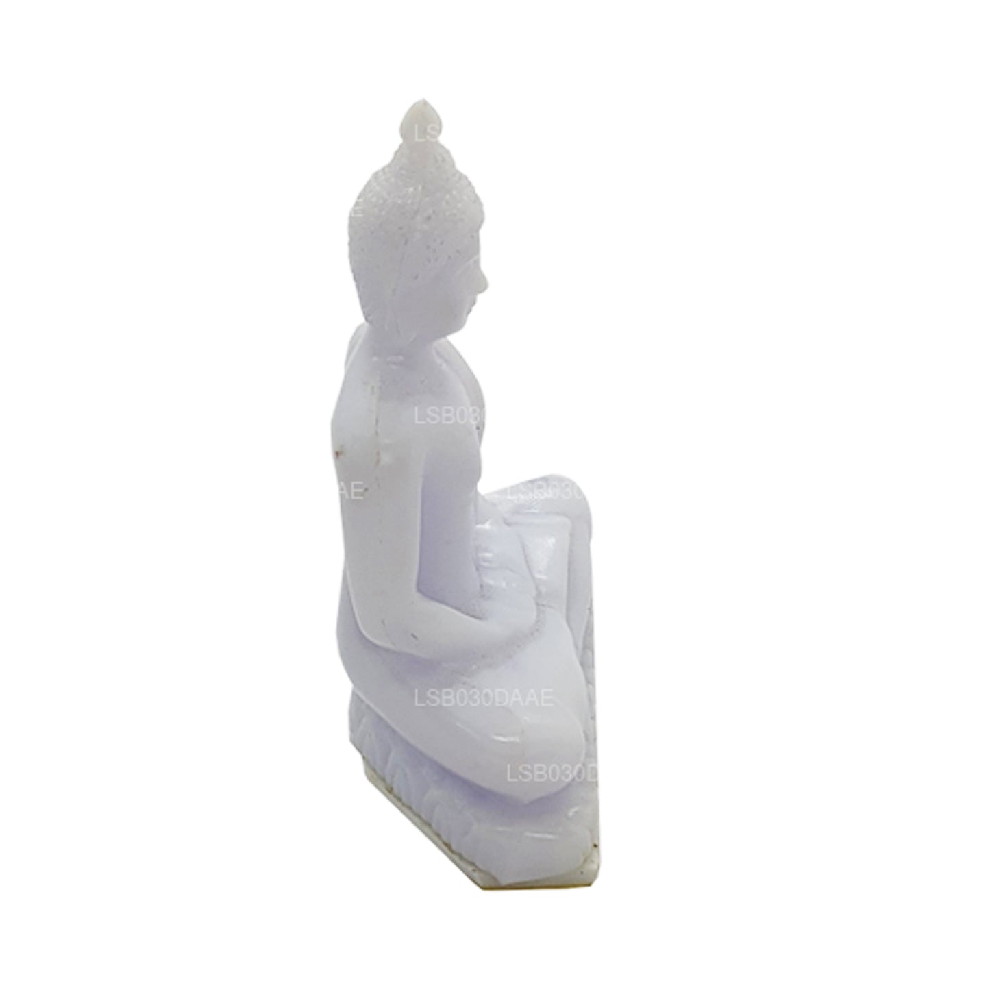 Buddha staty (vit färg) för bil instrumentbräda (7 cm x 3 cm)