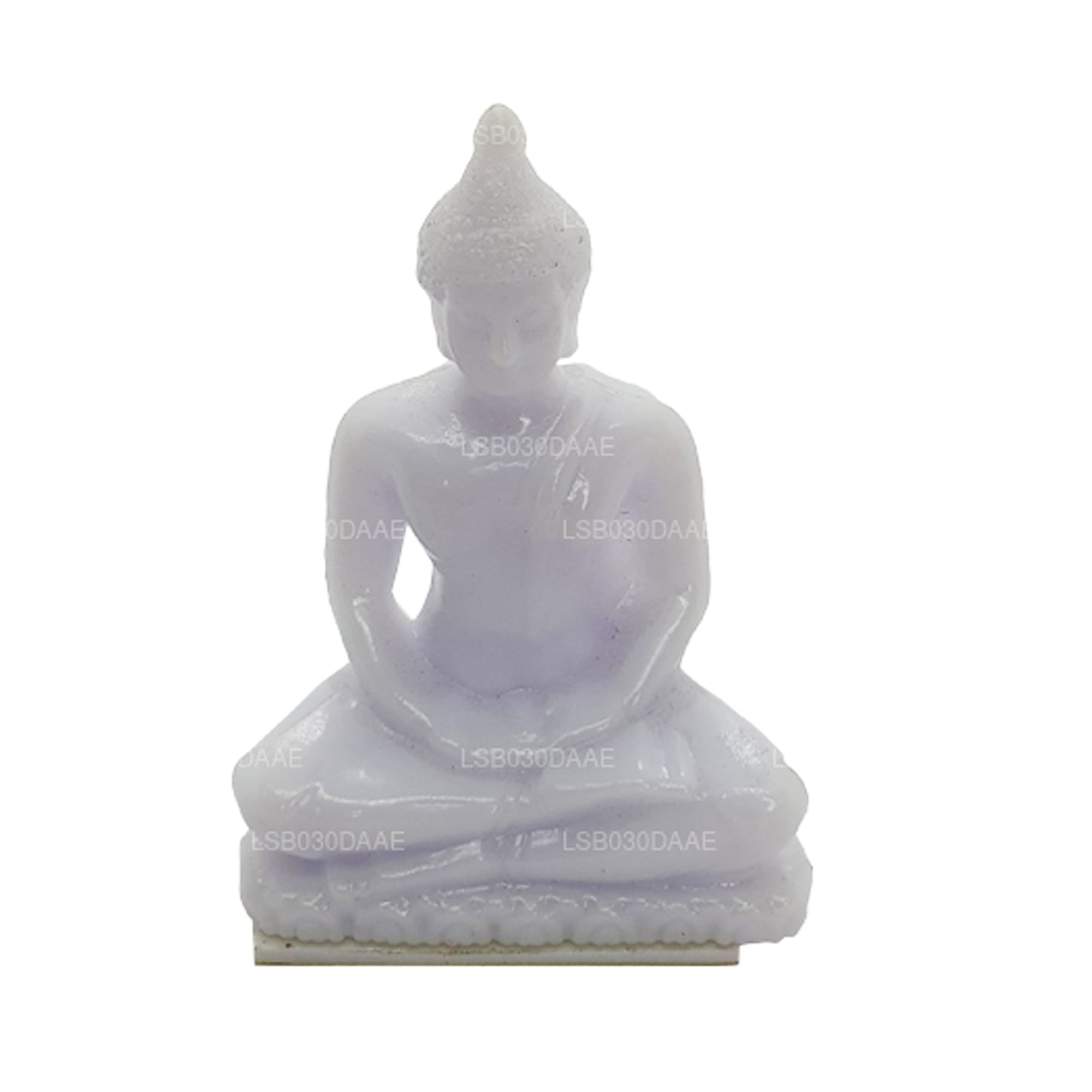 Buddha staty (vit färg) för bil instrumentbräda (7 cm x 3 cm)