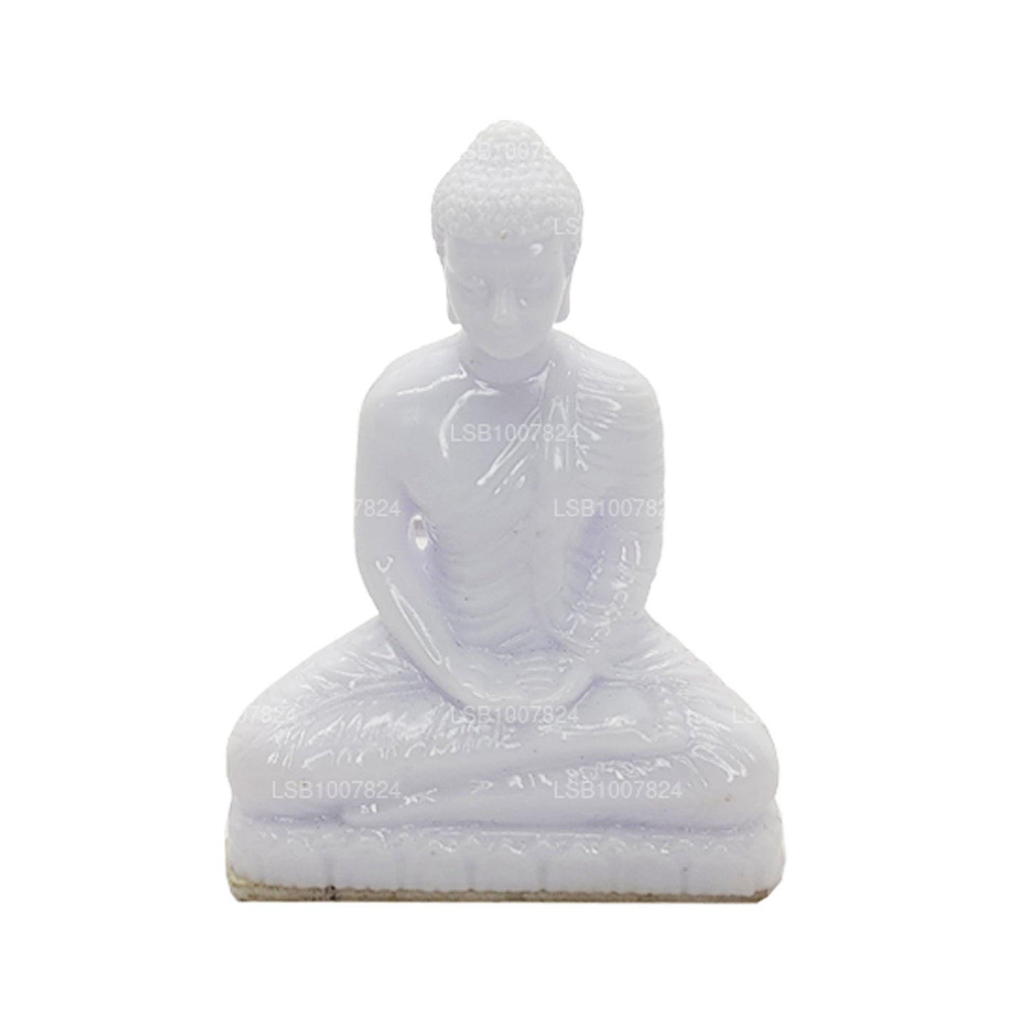 Buddha staty (vit färg) för bil instrumentbräda (7 cm x 3 cm)