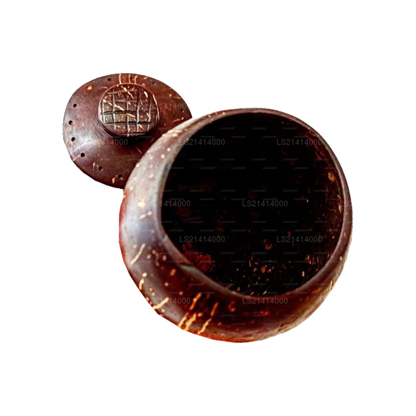 Coconut Shell Spice Bottle and Spoon