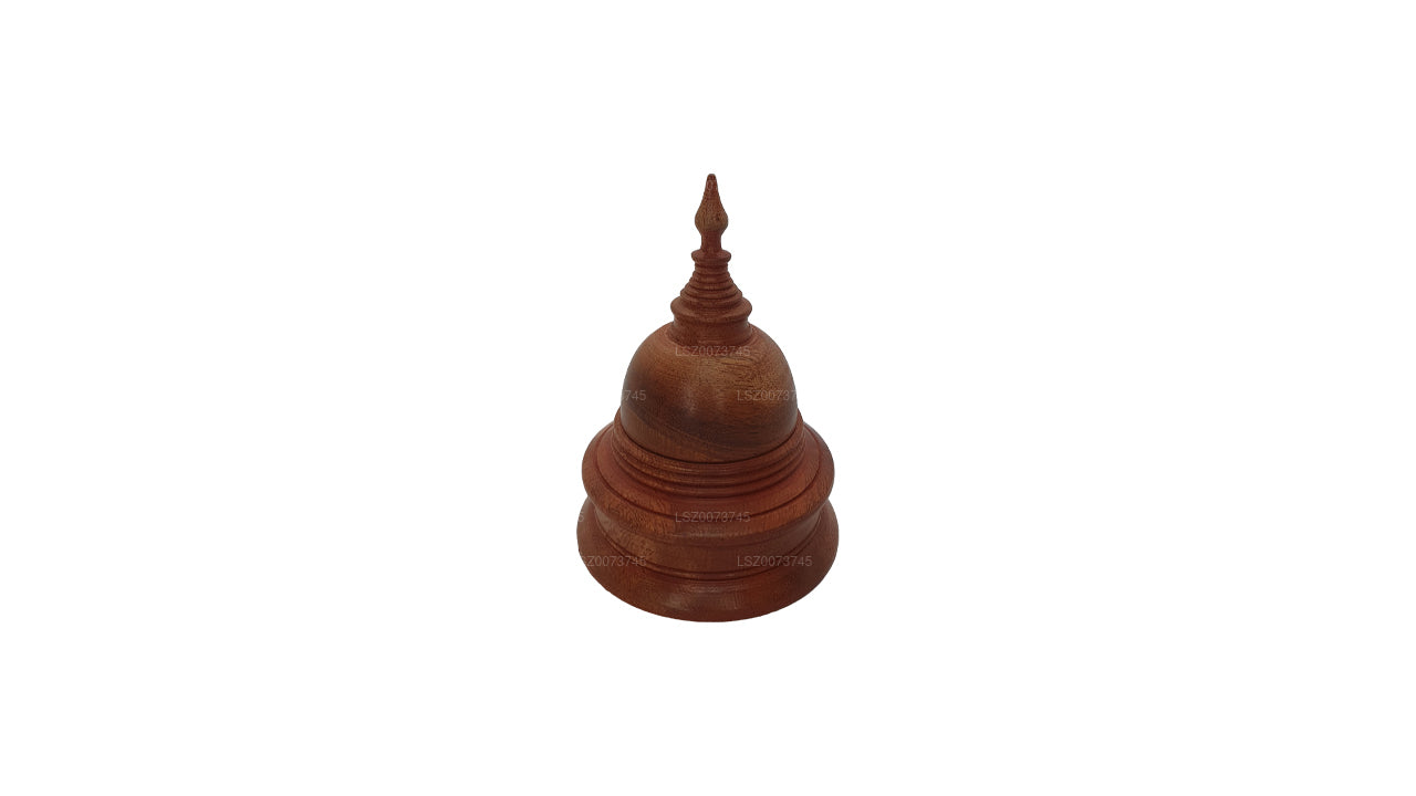 Buddha Stupas Träfärg (H-4 tum W-3 tum)