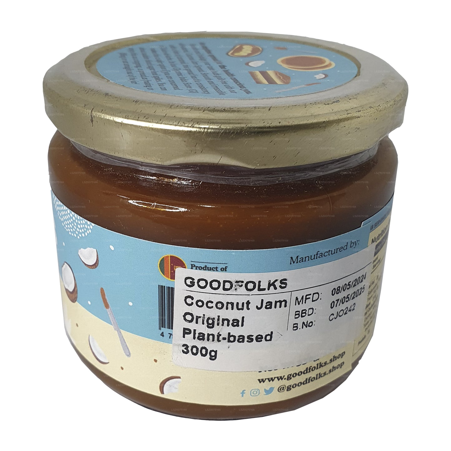 Goodfolks Naturlig Kokosnöt Jam (330 g)