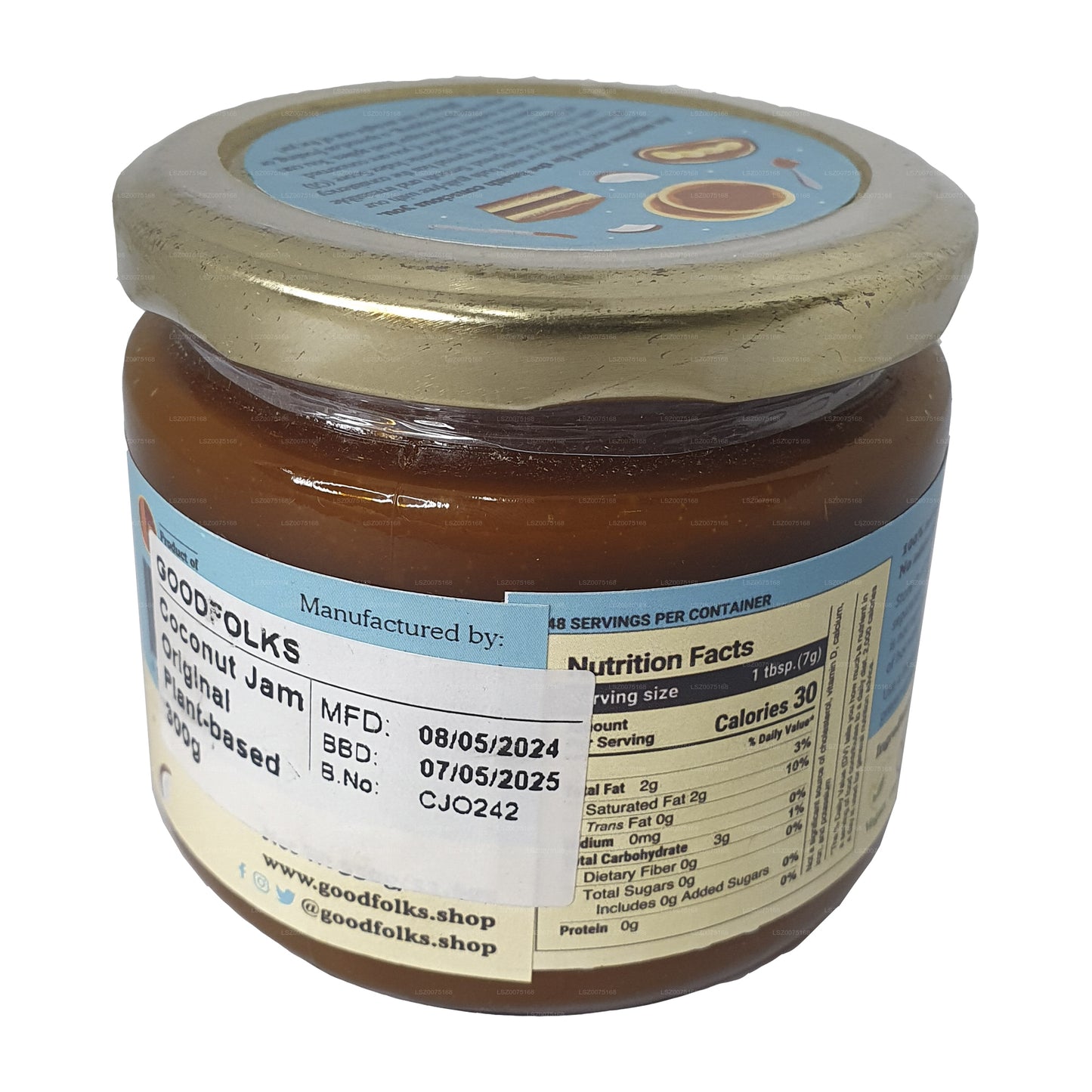 Goodfolks Naturlig Kokosnöt Jam (330 g)