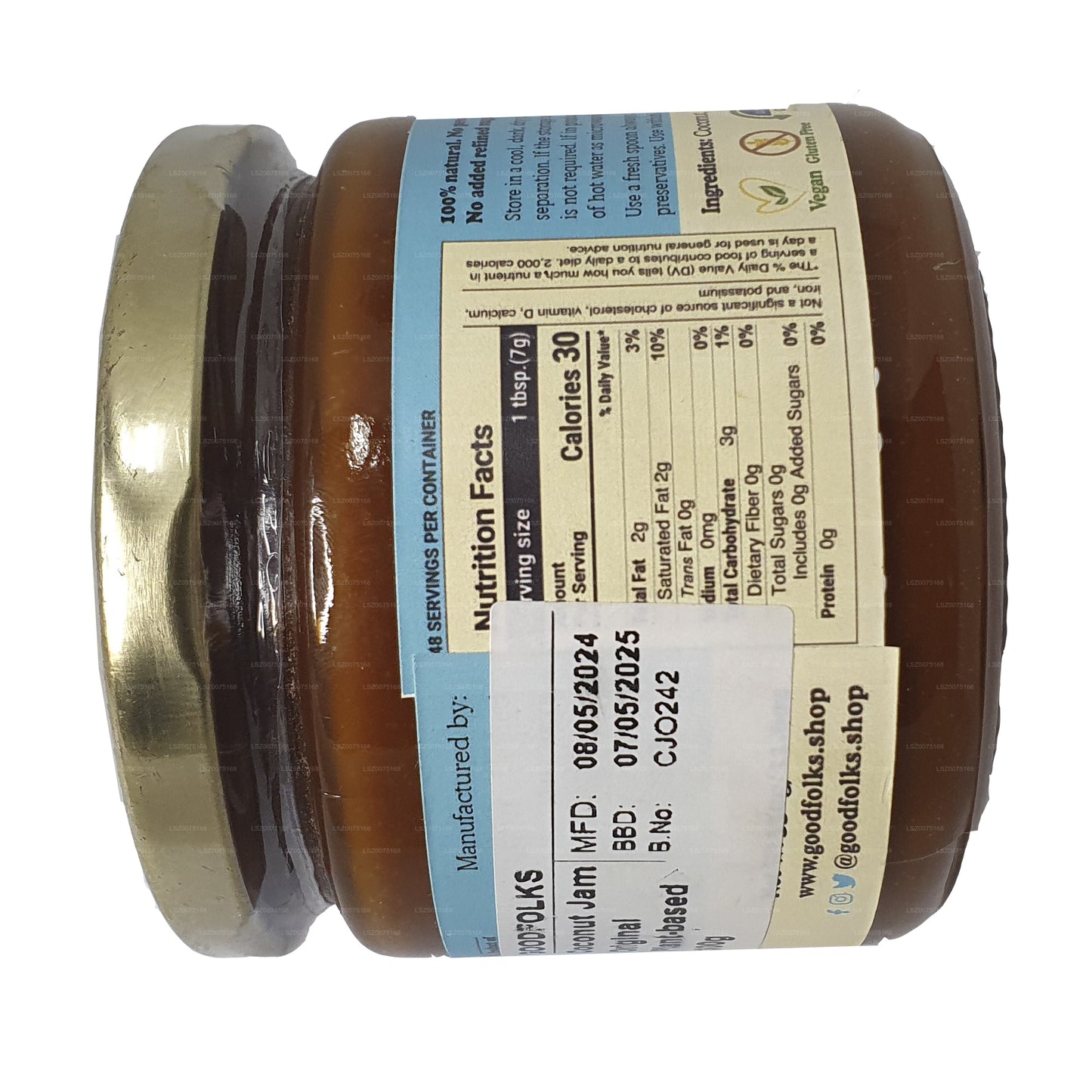 Goodfolks Naturlig Kokosnöt Jam (330 g)