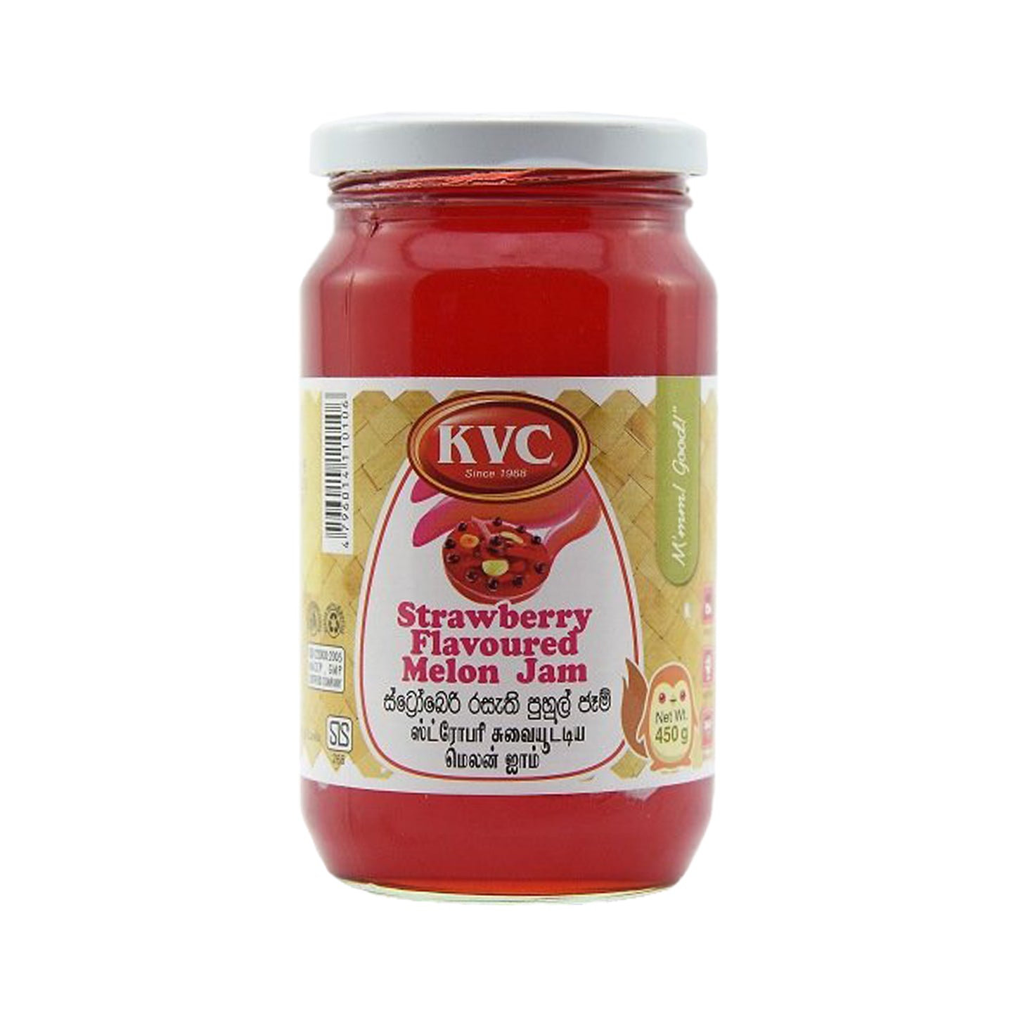 KVC Jam äkta jordgubbe (450 g)