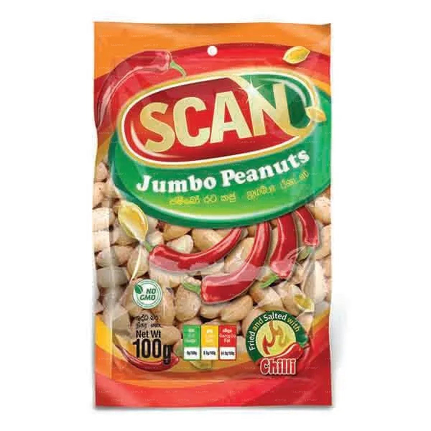 Scan Chilli Jumbo Jordnötter (100g)