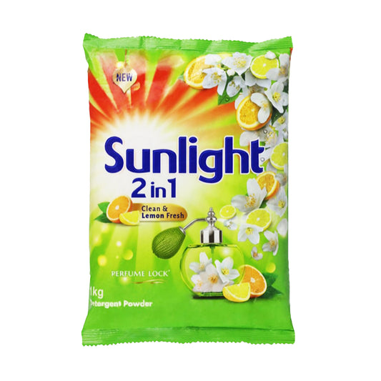 Sunlight Clean & Lemon Fresh tvättmedelspulver (1 kg)