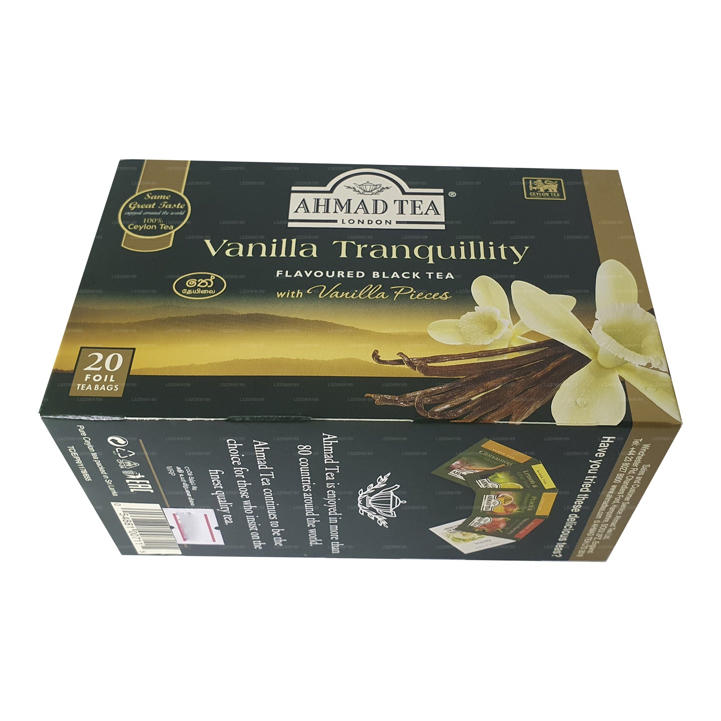 Ahmad te Vanilj Tranquility 20 Folie tepåsar (40g)