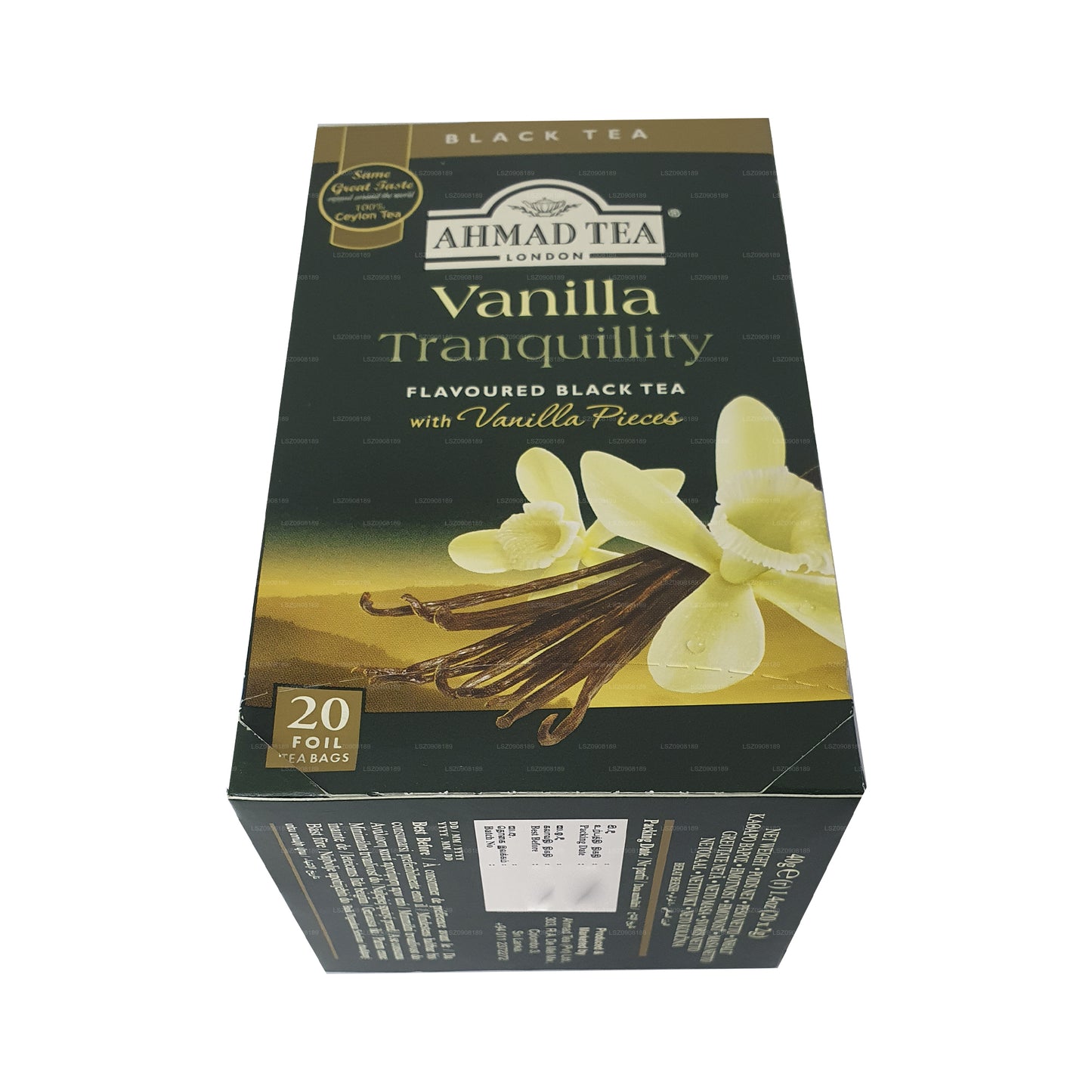 Ahmad te Vanilj Tranquility 20 Folie tepåsar (40g)