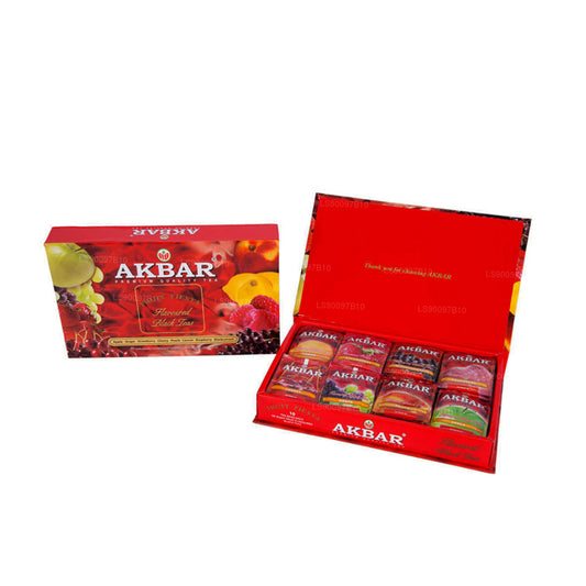 Akbar Fruit Fiesta Smaksatt Svart Te Presentförpackning 80 Tepåsar (160g)