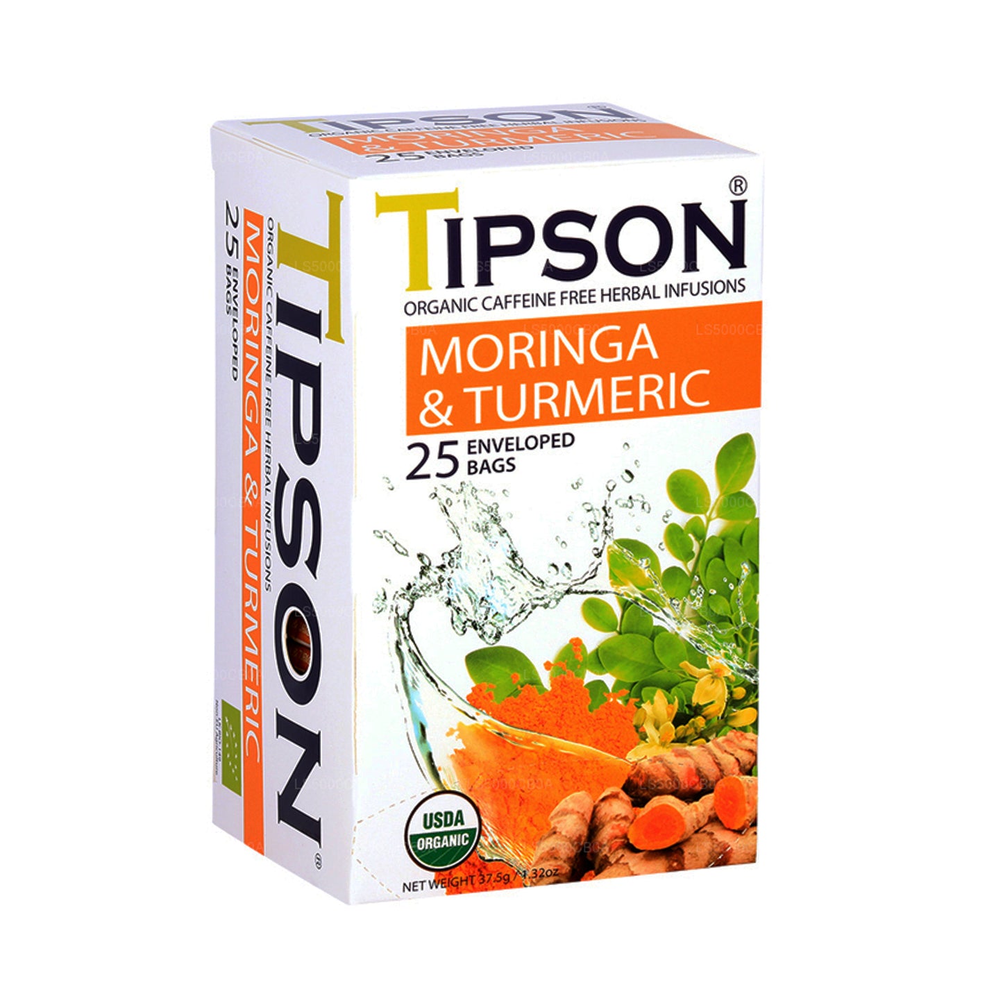 Tipson Te Organisk Moringa och gurkmeja (37,5 g)