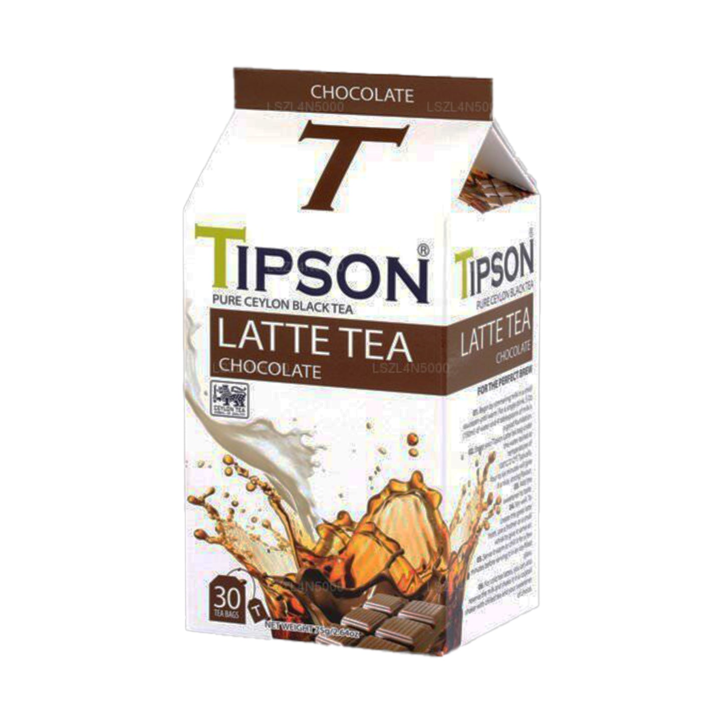 Tipson Latte-te med chokladsmak (75g) 30 tepåsar