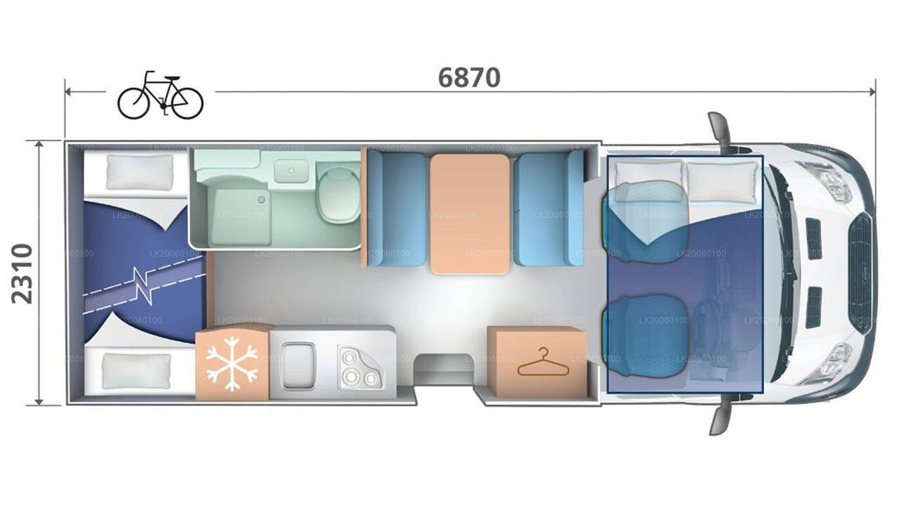 Chauffeur Driven Motor-home Rental (Roller Team Zefiro 269P)