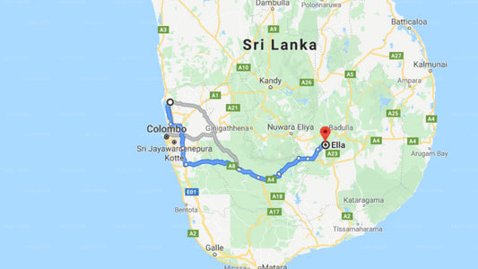 Colombo flygplats (CMB) till Ella City Privat transfer