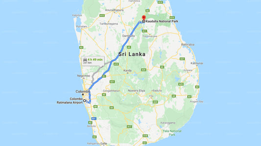 Ratmalana Airport (RML) to Kaudulla City Private Transfer