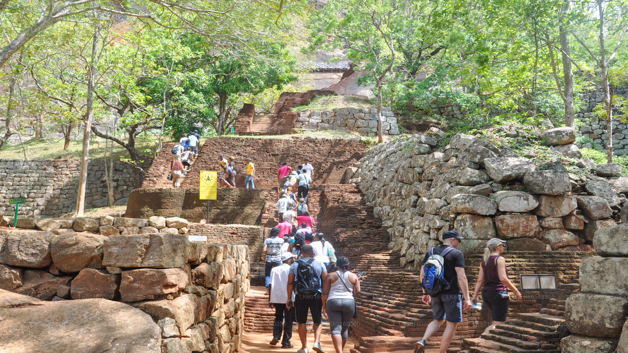 Sigiriya Rock och Dambulla grotta från Kalutara
