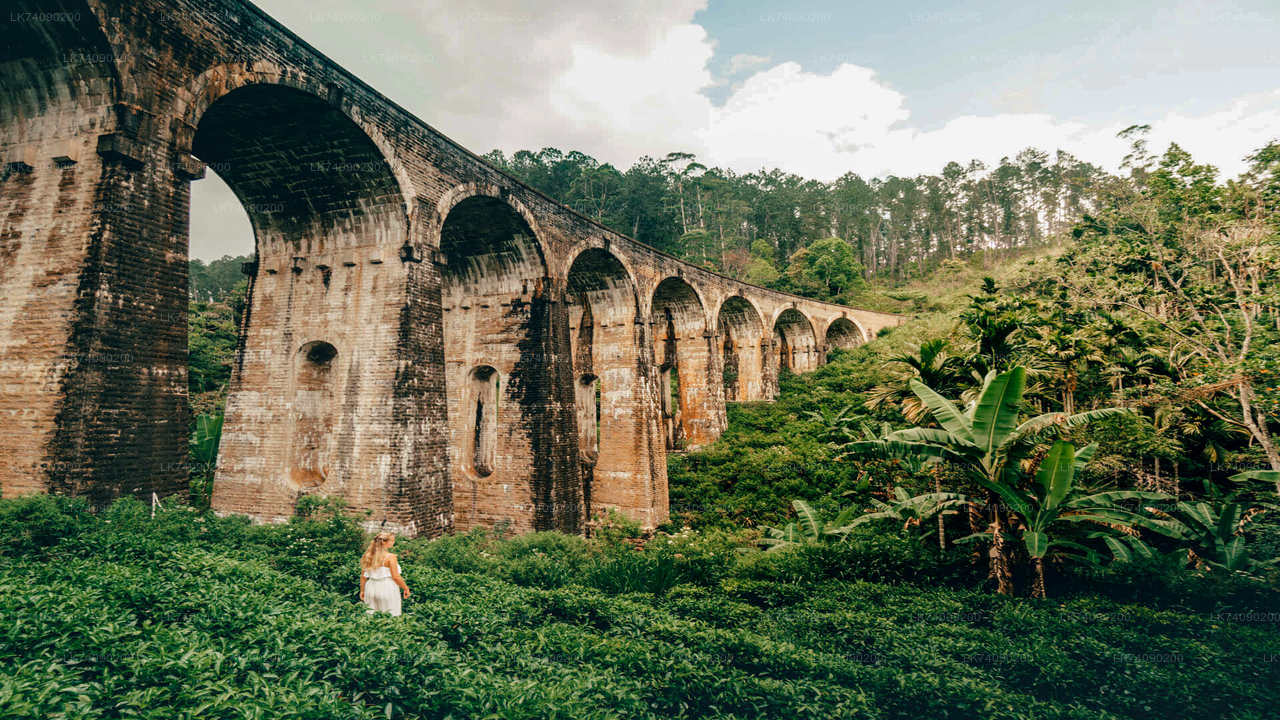 Vandra till Lilla Adams topp och Nine Arches Bridge från Ella