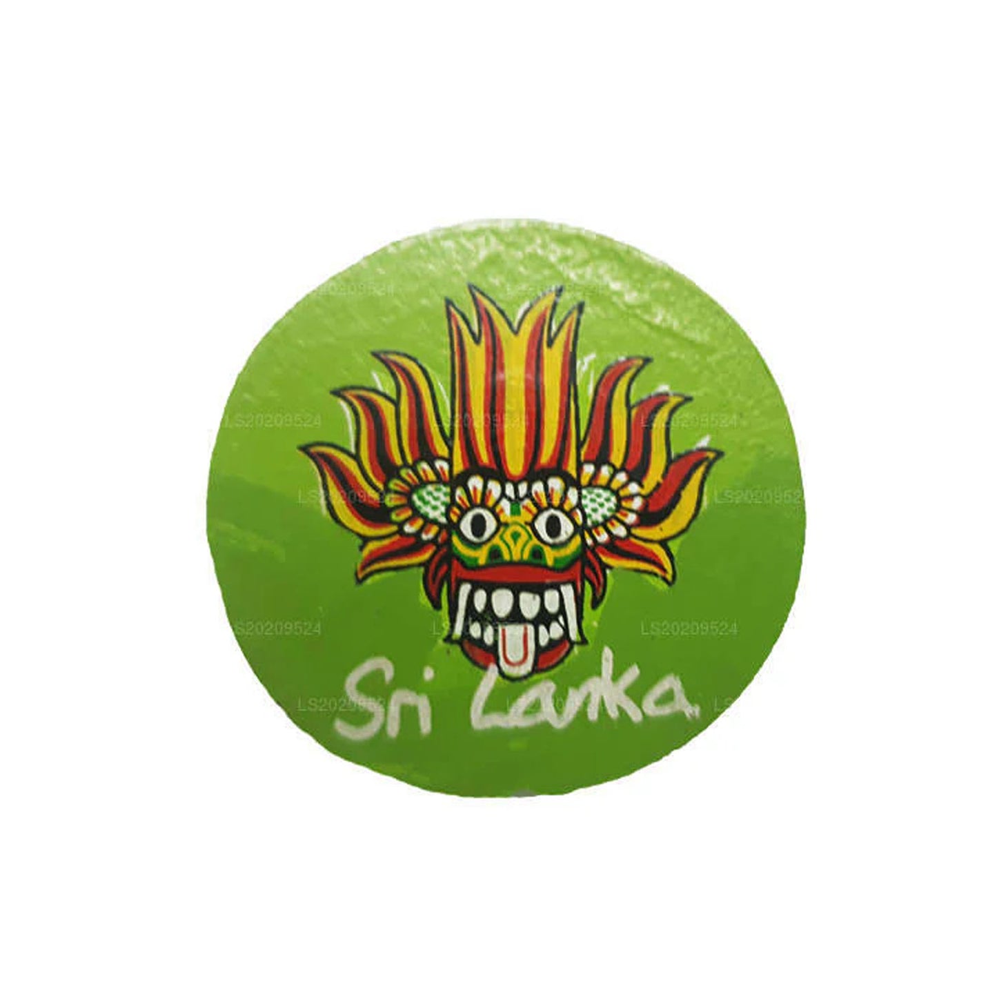 Sri Lankas Ginidal Raksha Mask Kylmagnet