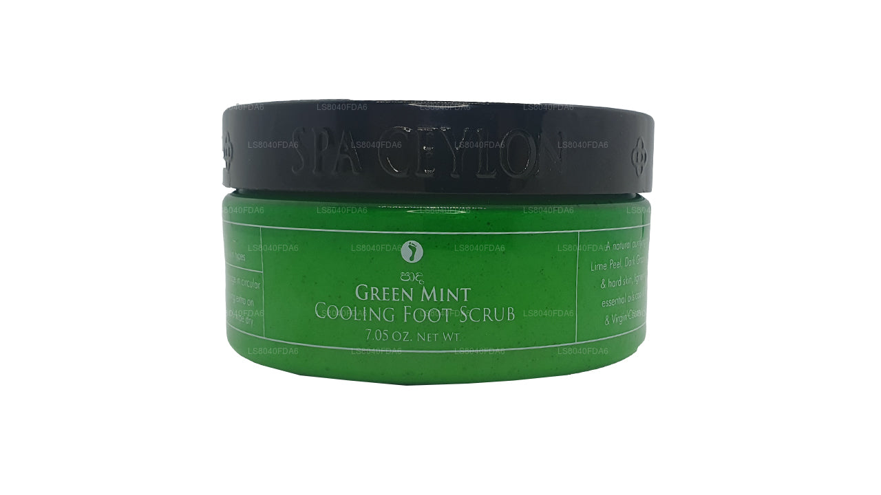 Spa Ceylon Grön Mint Kylning Fotskrubb (200g)