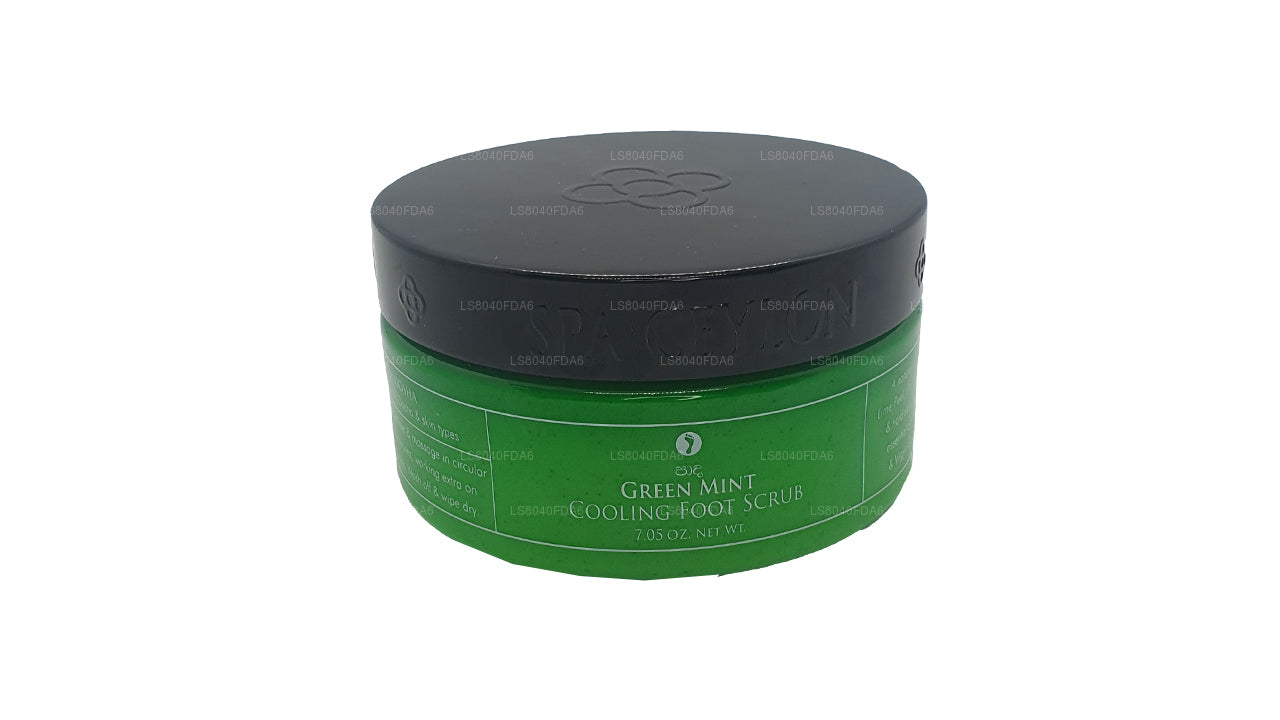 Spa Ceylon Grön Mint Kylning Fotskrubb (200g)