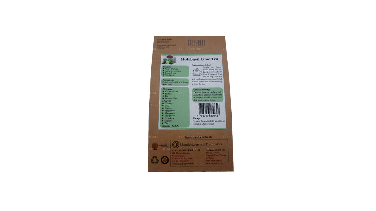 Lifetone Helig Basilika Lime Te (40g)