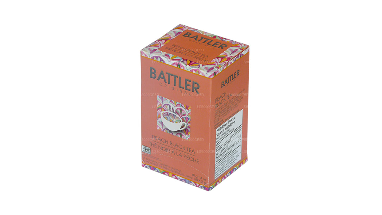 Battler Original persika svart te (40g) 20 tepåsar