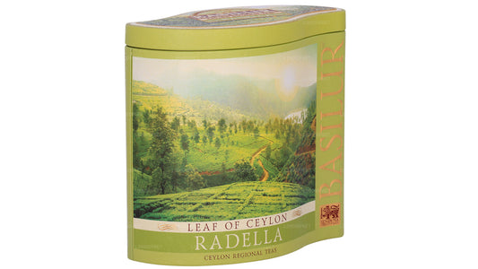 Basilur blad av Ceylon ”Radella grönt te” (100g) Caddy