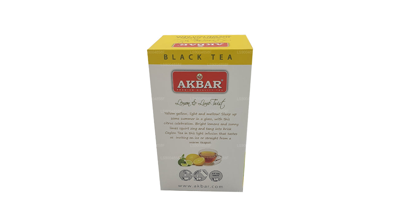 Akbar Citron och Lime Twist Tea (40g) 20 tepåsar