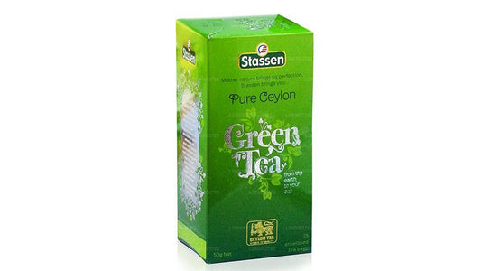 Stassen Pure Ceylon Organiskt grönt te (50g) 25 tepåsar