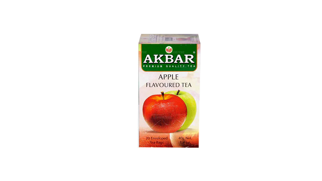 Akbar Apple smaksatt Ceylon svart te (40g) 20 tepåsar