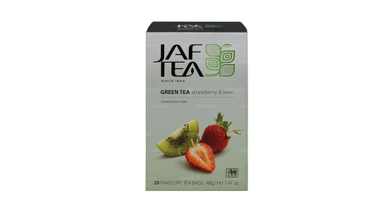Jaf Tea Pure Green Collection Grönt te Jordgubbe och Kiwi (40g) 20 tepåsar