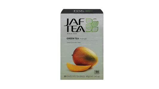 Jaf Tea Pure Green Kollektion Grönt Te Mango Folie Kuvert Tepåsar (40g)