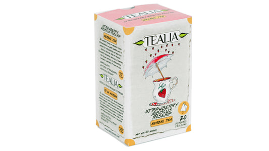 Tealia Strawberry Hibiscus Rosehip - Pyramid Infusion Bags (40g)