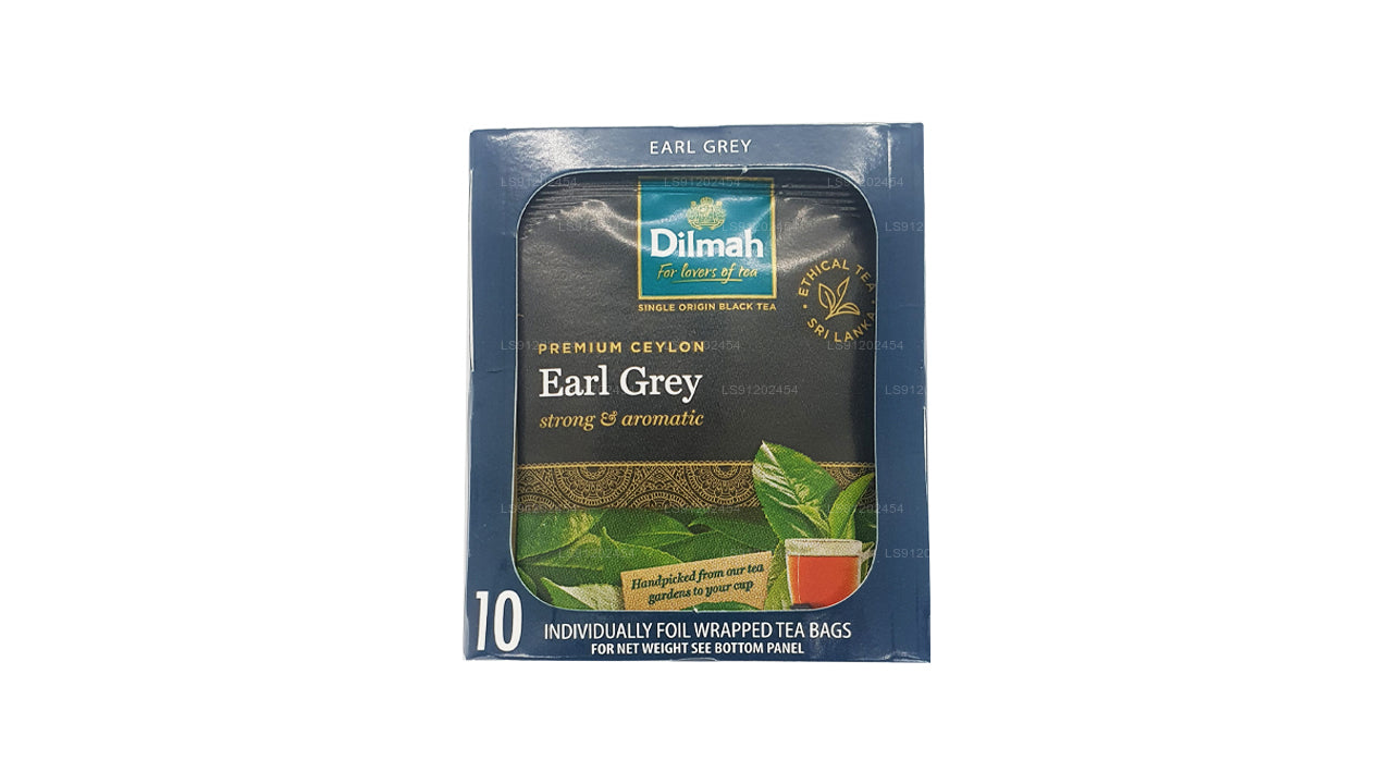 Dilmah Earl Grey Tea (20g) 10 individuellt folieförpackade tepåsar