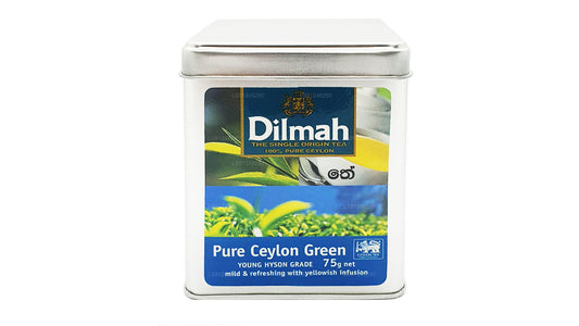 Dilmah Pure Ceylon grönt te (YOUNG HYSON GRADE) Löst bladte (75g) Caddy