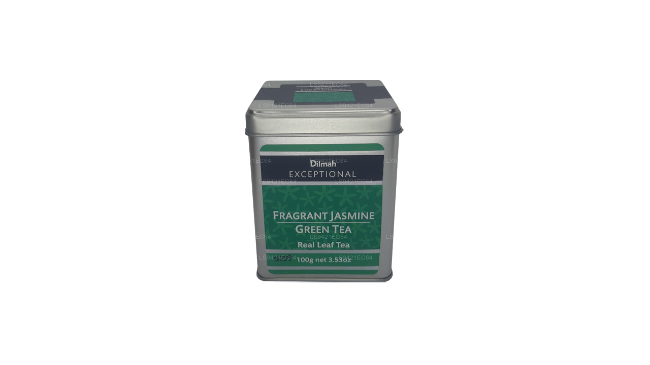 Dilmah exceptionella doftande jasmin grönt te Real Leaf Tea (100g)