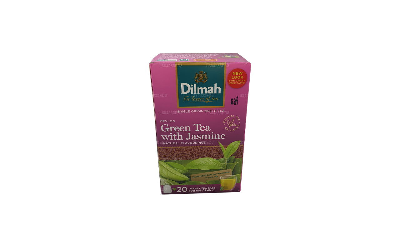 Dilmah Ceylon grönt te med jasmin (40g) 20 tepåsar