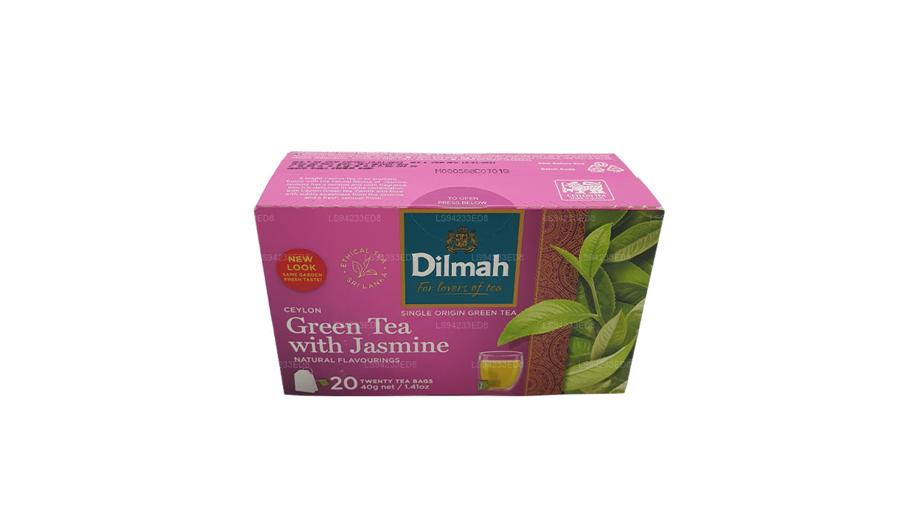 Dilmah Ceylon grönt te med jasmin (40g) 20 tepåsar