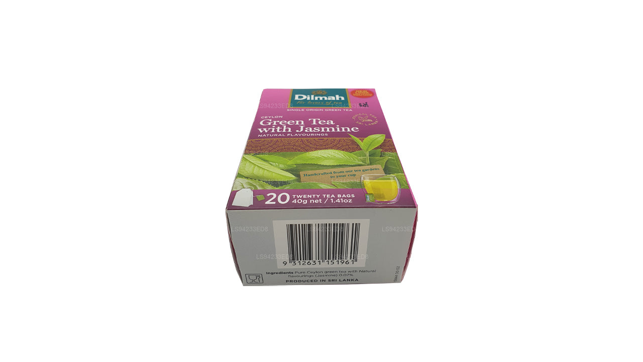 Dilmah Ceylon grönt te med jasmin (40g) 20 tepåsar