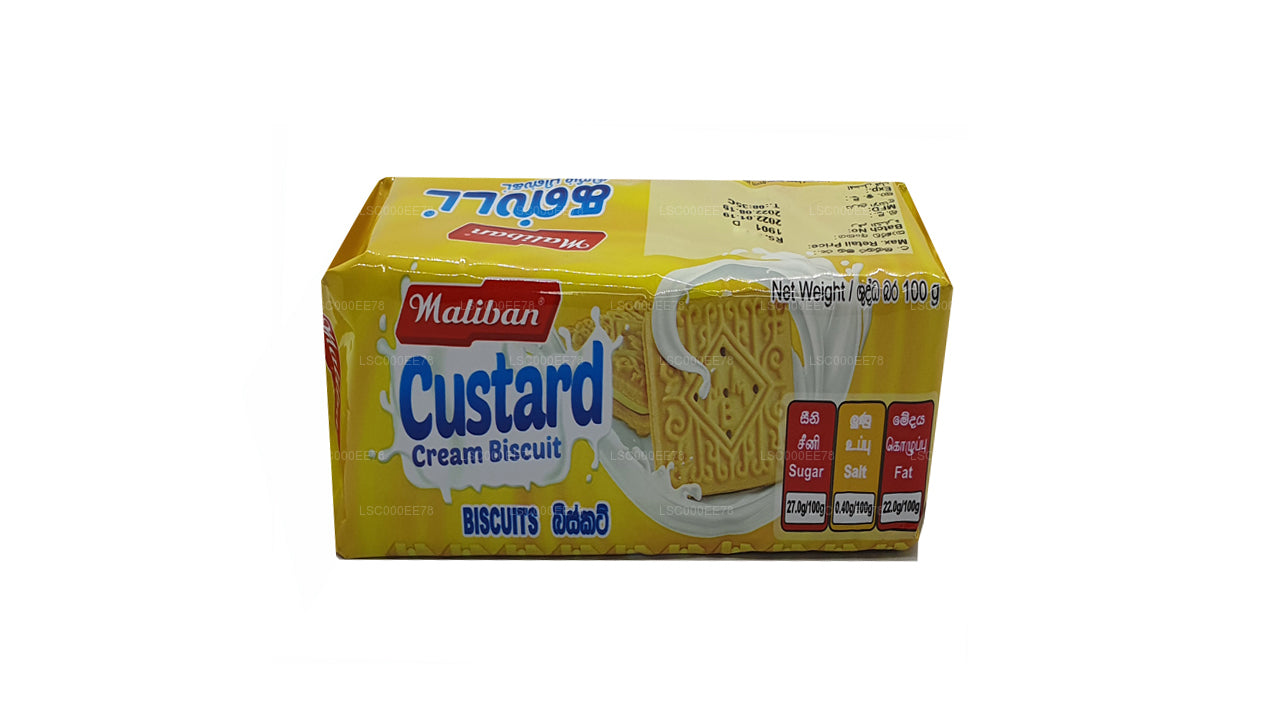 Maliban Vaniljsås Grädde Sandwich Biscuit (100g)