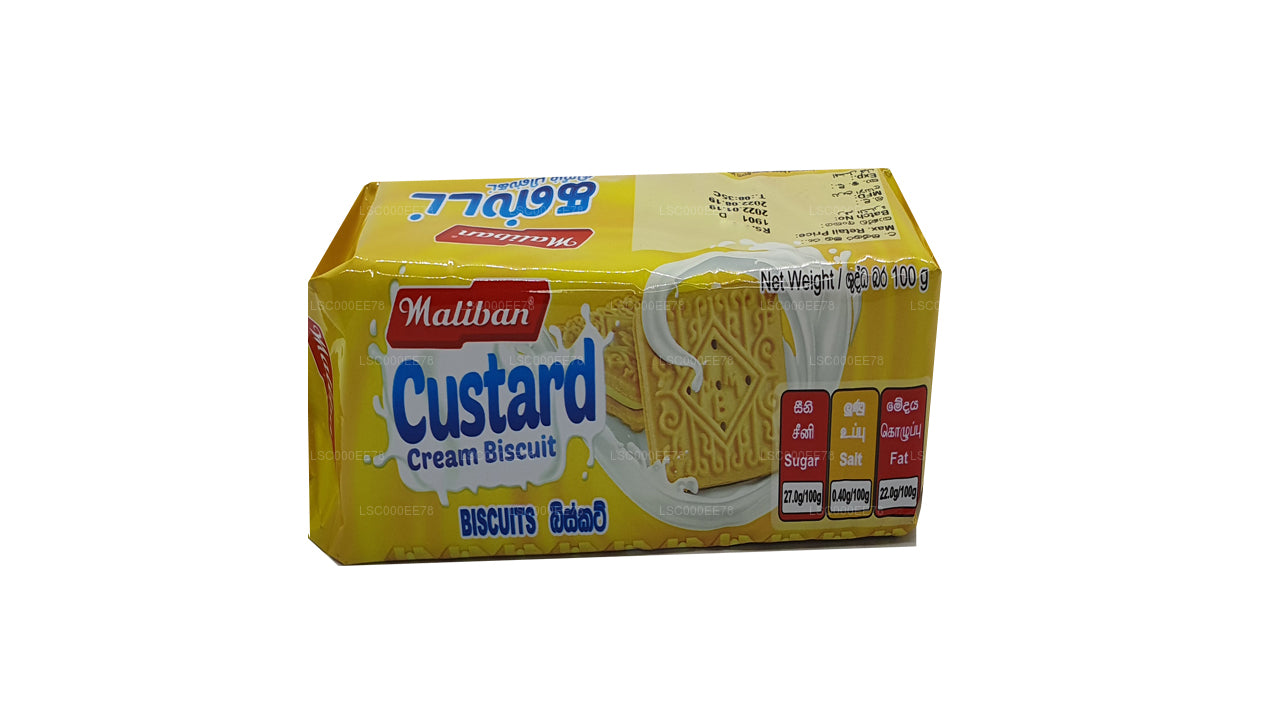 Maliban Vaniljsås Grädde Sandwich Biscuit (100g)