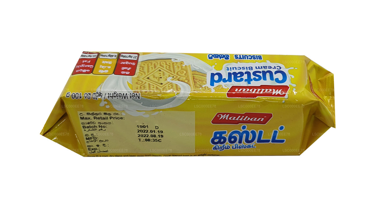 Maliban Vaniljsås Grädde Sandwich Biscuit (100g)